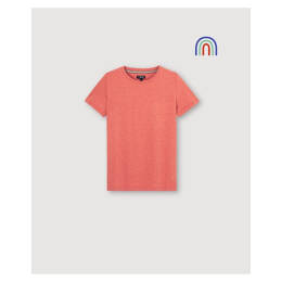 Julienne, le tee-shirt femme uni - Rouge Fantaisie
