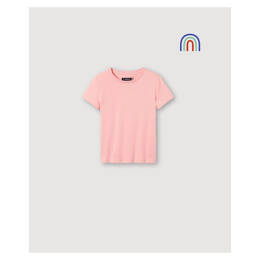 Joe, le tee-shirt enfant uni - Rose - Coton Bio