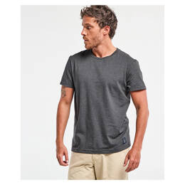 Juste, le tee-shirt homme en coton recyclé - Gris Chiné Foncé