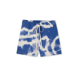 Short Hana Tie & Dye bleu en coton bio