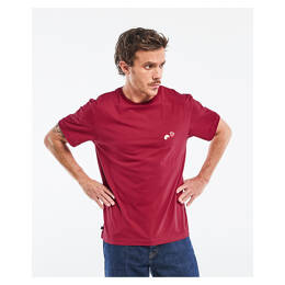 Tee-shirt Barthélémien "café croissant" Bordeaux en coton bio