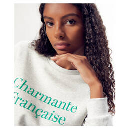 Sweat Stella "Charmante" gris recyclé