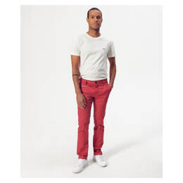 Chino Carlos léger rouge en coton bio
