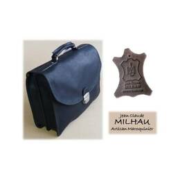 Cartable Cuir Nubuck noir - 238