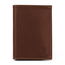 Portefeuille en cuir gold, à  4 volets - 466