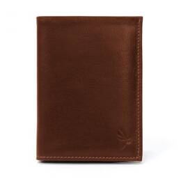 Portefeuille en cuir gold, à  3 volets - 582