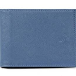 Portefeuille à l'italienne en cuir - bleu de prusse - 007