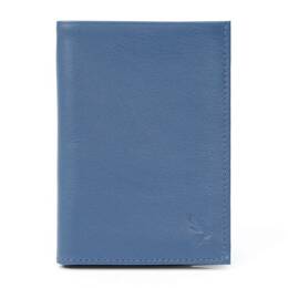 Portefeuille en cuir - bleu de prusse - 466