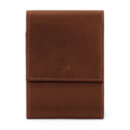 Porte-chéquier compact en cuir - gold - 720