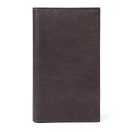 Porte-chéquier en cuir - marron - 419