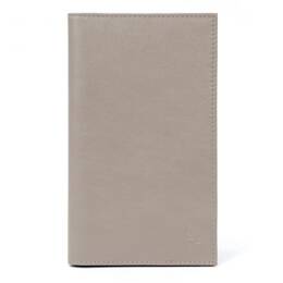 Porte-chéquier en cuir - taupe - 419