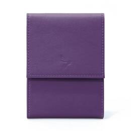 Porte-chéquier compact en cuir - violet - 720