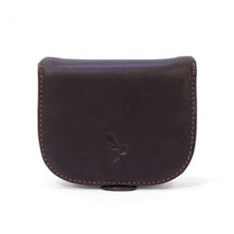 Porte-monnaie "fer à cheval" cuir marron - 702