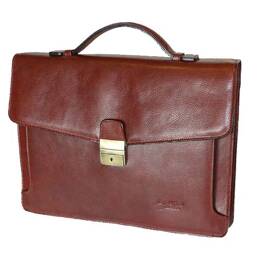 Serviette en cuir cognac - 207