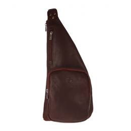 Sacoche en cuir marron