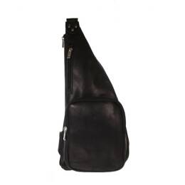 Sacoche en cuir noir