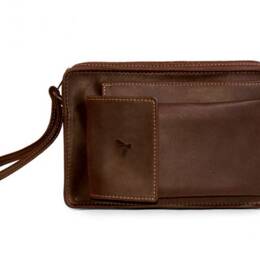 Sacoche homme en cuir gold lisse anse main 863