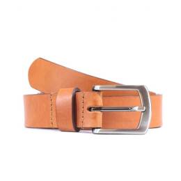 Ceinture cuir gold boucle discrete finition acier 4053