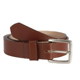 Ceinture cuir gold doublé, boucle finition acier vieilli