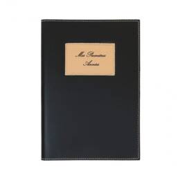 Livre "Mes Premières Années" en cuir noir ou rouge