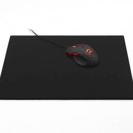 Grand tapis de souris en cuir noir - XL - 38x32 cm