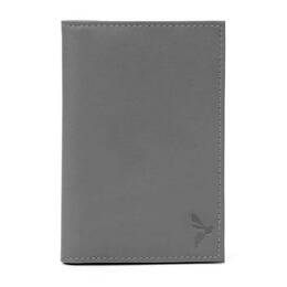 Protège passeport en cuir - gris - 421