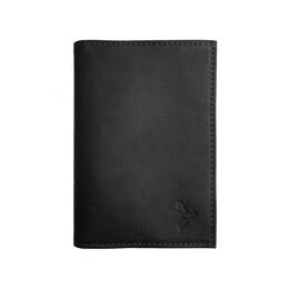 Protège passeport en cuir noir - 421