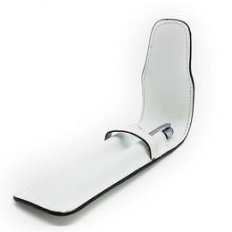 Etui 2 stylos en cuir blanc