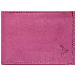 Porte monnaie à l'italienne "Luxe" 3 volets tout cuir rose lilas -