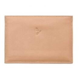 Porte papier auto compact "Luxe" tout cuir nude - PM-003-01