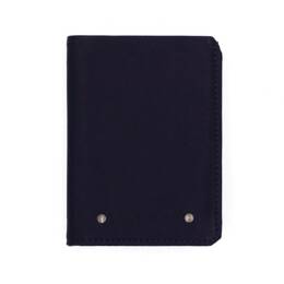 Portefeuille 2 volets anti-rfid en cuir marine - 958 X