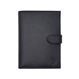Portefeuille cuir noir 2 volets