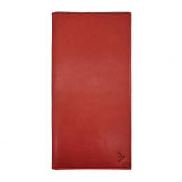 Porte chéquier PROFESSIONNEL "Luxe" tout cuir rouge - PM-029-01