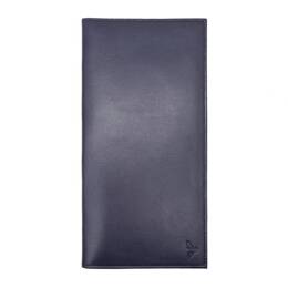 Porte chéquier PROFESSIONNEL "Luxe" tout cuir bleu - PM-029-01
