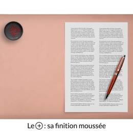 Sous-main en cuir rose "Premium" - 50x34 cm