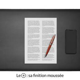 Sous-main cuir noir "Premium" - 60x40 cm