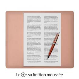 Sous-main mini en cuir rose "Premium" - 38x32 cm