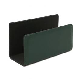 Porte lettres en cuir vert anglais