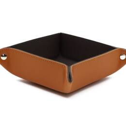 Vide poche en cuir gold