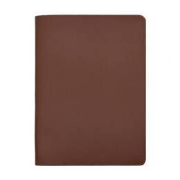 Conférencier A4 en cuir marron