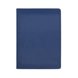 Conférencier A5 en cuir bleu cobalt