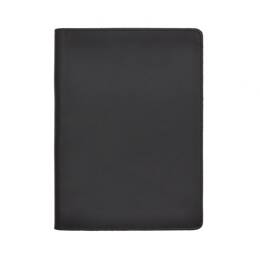 Conférencier A5 en cuir noir