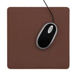 Tapis souris en cuir marron