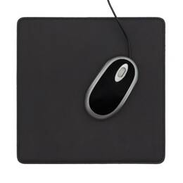 Tapis souris en cuir noir