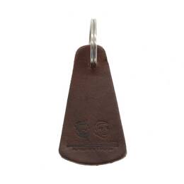 Porte-clé en cuir triangle