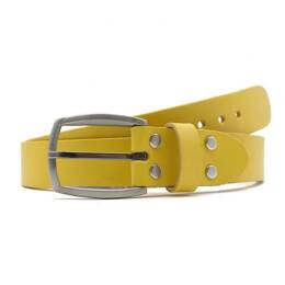 Ceinture la guêpe en cuir jaune 1043