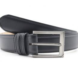 Ceinture cuir lisse noir