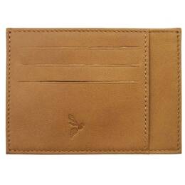 Porte-cartes ouvert "Luxe" tout cuir Gold 6 Cartes - PM-013-01
