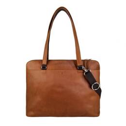 Grand sac business en cuir fauve - B559