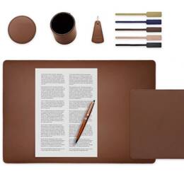 Set de bureau marron - SM500-50x34 - TS500 - PC500 - SV500 - P-clé